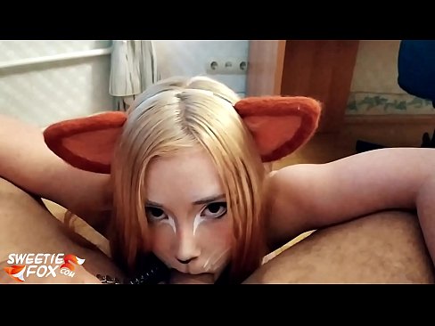 ❤️ Kitsune loro dick na kụkọba n'ọnụ ya ❤❌ Ihe na-akpali agụụ mmekọahụ n'ụlọ ❌️❤